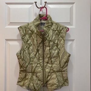 Eurofit S sage green polyester vest.